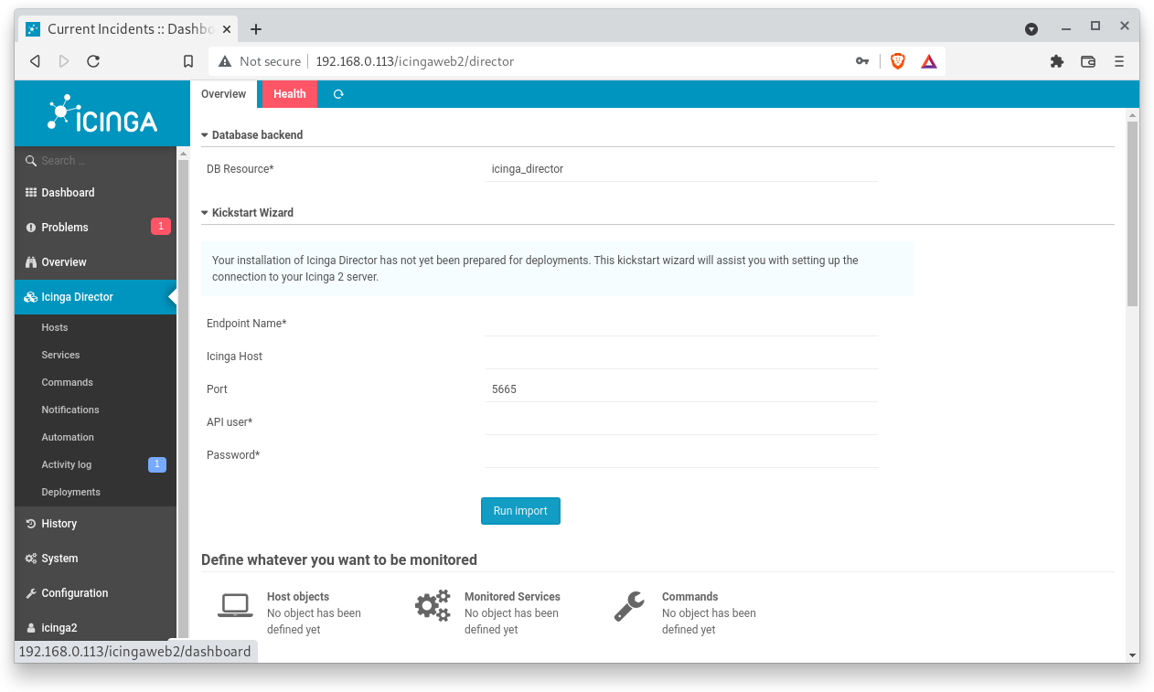 Icinga Web 2 Director